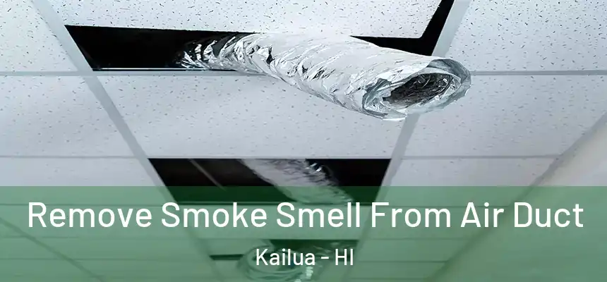 Remove Smoke Smell From Air Duct Kailua - HI
